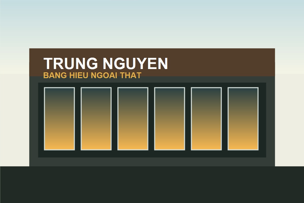 Thi công bảng hiệu Trung Nguyên Legend