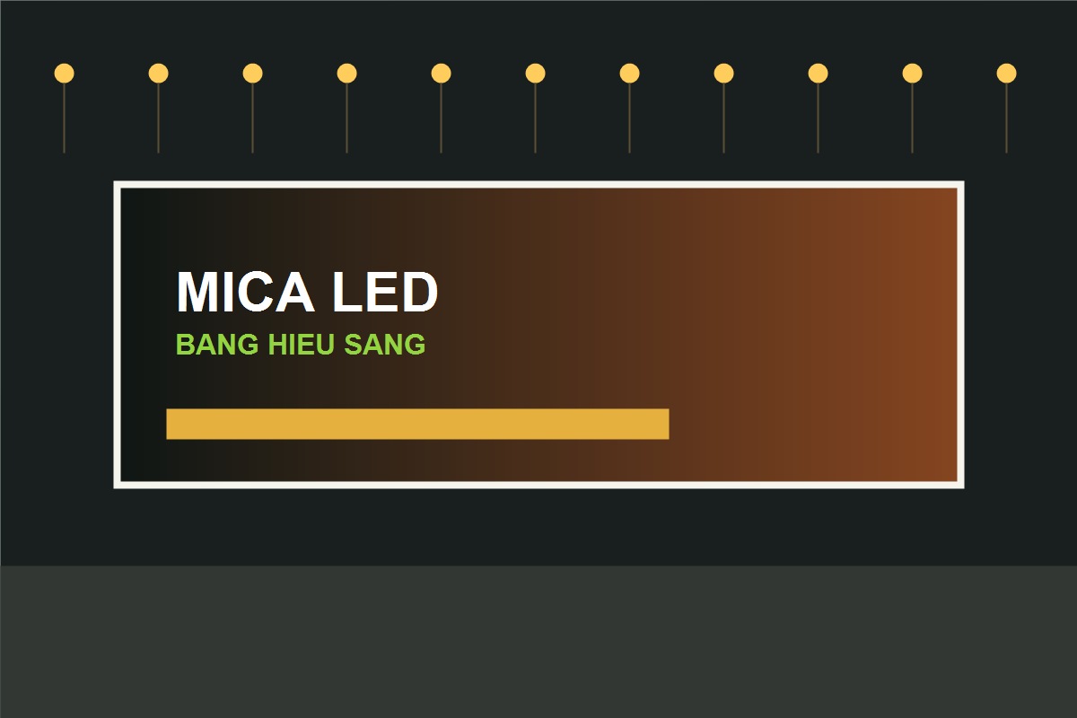 Bảng hiệu mica đèn LED